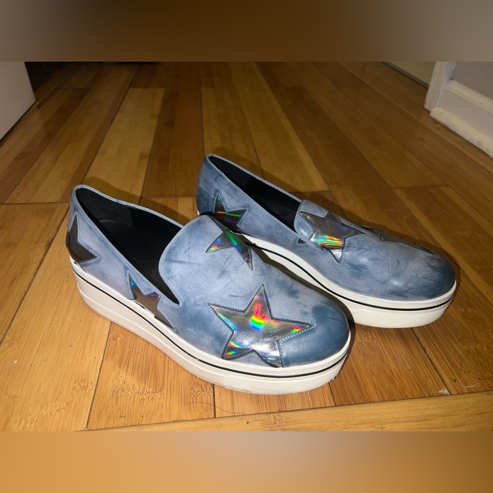 Holographic Star Platform Stella McCartney Shoes